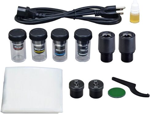 OMAX 40X-2500X Plan Phase Contrast Trinocular Compound LED Siedentopf Microscope with 9MP Digital Camera in Saudi Arabia