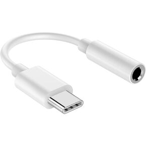 USB C to 3.5mm Headphone Jack Adapter, USB C to Aux Audio Dongle Cable Cord Compatible with iPad Pro/Samsung Galaxy S23, S23+, S22, S21 Plus/Ultra/Pixel 5 4 3 2 XL, Type C Devices (2Pack-Black)
