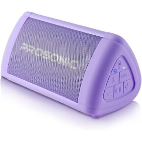 Prosonic BT3 Portable Wireless Bluetooth Speaker with 10W Stereo Sound & Bass Boost -Rich Sound & Intense Bass -Bluetooth 5.0 -Microphone -IPX5 - in & Outdoor Speaker (Purple) in Kuwait