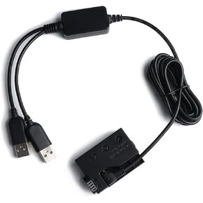 محول تيار متردد ACK-E8 USB طقم طاقة محول تيار متردد بديل LP-E8 DR-E8 DC مقرن بطارية دممي لكاميرا كانون EOS 550D 600D 700D Kiss X4 X5 X6 T2i T3i T4i T5i DSLR in Kuwait