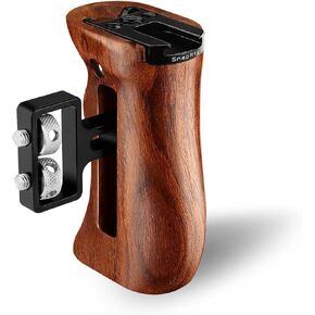 Proaim SnapRig Universal Wood Side Handle (1/4"-20 Mount) for Small to Mid-Size DSLR Camera | Adjustable Design with Comfortable & Secure Grip | for Right/Left Hand Use w Camera Cage & Rigs (WSH258) in Saudi Arabia