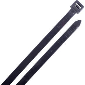 SecuriTie CT5-40100UVB Cable Ties, 5 Inch., 40 Lbs Tensile Strength, Wire & Cord Management / Industrial / Household Use, Nylon Zip Tie, 100 Pk, UV Black in Saudi Arabia