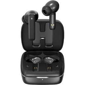 Hybrid Active Noise Cancelling Wireless Earbuds, in Ear Bluetooth 5.3 Earbuds, ANC Earbuds,HiFi Stereo Touch Earbuds for iPhone/Android-Black