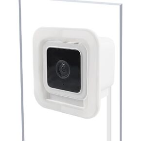 Upgraded 2 Pack Window Mount Compatible with Wyze Cam V3, Stick The Camera on Glass Wall,No Screws Adhesive Tape Mounting Bracket for Single Pane Glass Windows/Doors，White in Kuwait