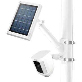 HOLACA 2-in-1 Pole Mounting Bracket for All Blink Outdoor Camera, Ring Stick Up Cam/Outdoor Cam Plus/Spotlight Cam Pro/Plus and Ring Solar Panels/Super Solar Panels (White) in Kuwait