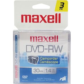 Maxell 567655 DVD-RW Camcorder Rewriteable - 3 Pack Jewel Case in Saudi Arabia
