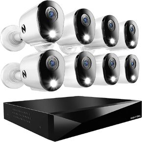 Night Owl 2-Way Audio 12 Channel DVR Video Home Security Camera System with (8) Wired 2K HD Indoor/Outdoor Deterrence Cameras and 1TB Hard Drive (Add up to 4 Wi-Fi Cameras) in Saudi Arabia