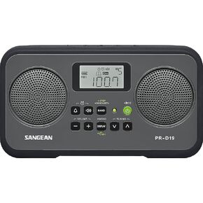 Sangean PR-D19BK FM Stereo/AM Digital Tuning Portable Radio with Protective Bumper (Gray/Black) in Kuwait