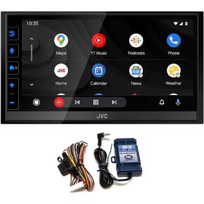 JVC KW-R950BTS مستقبل أقراص مضغوطة 2-DIN BT/USB/SiriusXM/Amazon Alexa/13 نطاق EQ/إضاءة متغيرة الألوان مع واجهة عجلة القيادة SWI-RC in Kuwait