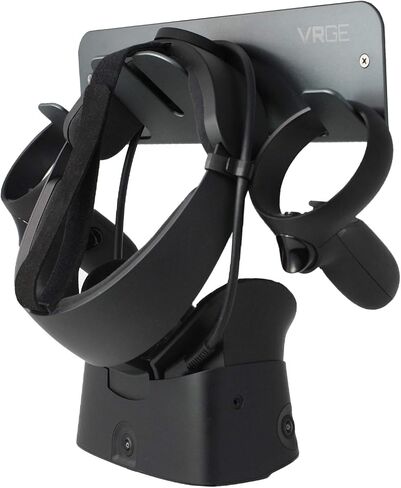 حامل تخزين مثبت على الحائط VRGE VR - لجهاز Meta/Oculus Quest 2 - Rift-S - HTC Vive Pro - Sony Playstation PS5 VR2 - مؤشر الصمام وسماعات الواقع المختلط in Kuwait