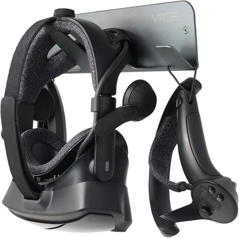 حامل تخزين مثبت على الحائط VRGE VR - لجهاز Meta/Oculus Quest 2 - Rift-S - HTC Vive Pro - Sony Playstation PS5 VR2 - مؤشر الصمام وسماعات الواقع المختلط in Kuwait