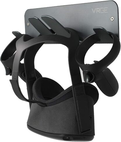 حامل تخزين مثبت على الحائط VRGE VR - لجهاز Meta/Oculus Quest 2 - Rift-S - HTC Vive Pro - Sony Playstation PS5 VR2 - مؤشر الصمام وسماعات الواقع المختلط in Kuwait