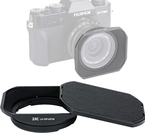 JJC Metal Bayonet Lens Hood for Fujinon XF16mmF2.8 R WR Lens, Fujinon XF 16mm F2.8 R WR Lens Hood, Fuji XF 16mm 2.8 Lens Hood, Compatible with FUJIFILM XF 16mm f/2.8 R WR Lens, Slide Design Hood Cap in Saudi Arabia