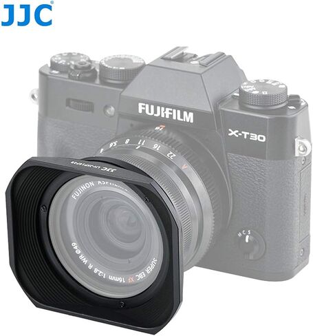 JJC Metal Bayonet Lens Hood for Fujinon XF16mmF2.8 R WR Lens, Fujinon XF 16mm F2.8 R WR Lens Hood, Fuji XF 16mm 2.8 Lens Hood, Compatible with FUJIFILM XF 16mm f/2.8 R WR Lens, Slide Design Hood Cap in Saudi Arabia