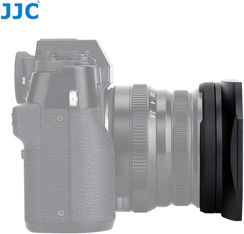 JJC Metal Bayonet Lens Hood for Fujinon XF16mmF2.8 R WR Lens, Fujinon XF 16mm F2.8 R WR Lens Hood, Fuji XF 16mm 2.8 Lens Hood, Compatible with FUJIFILM XF 16mm f/2.8 R WR Lens, Slide Design Hood Cap in Saudi Arabia