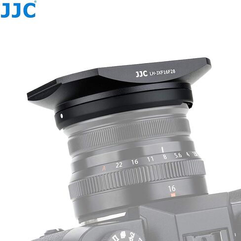 JJC Metal Bayonet Lens Hood for Fujinon XF16mmF2.8 R WR Lens, Fujinon XF 16mm F2.8 R WR Lens Hood, Fuji XF 16mm 2.8 Lens Hood, Compatible with FUJIFILM XF 16mm f/2.8 R WR Lens, Slide Design Hood Cap in Saudi Arabia