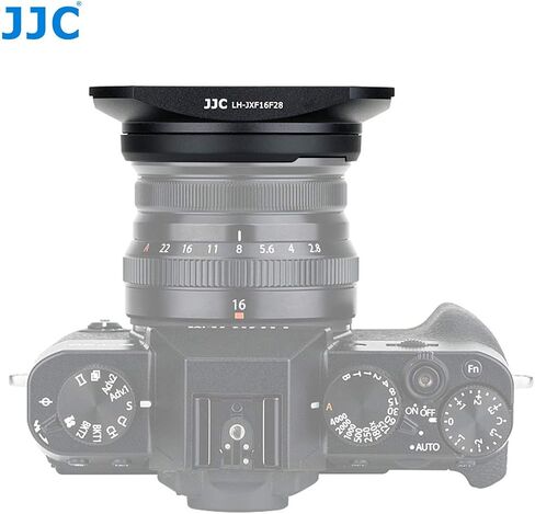 JJC Metal Bayonet Lens Hood for Fujinon XF16mmF2.8 R WR Lens, Fujinon XF 16mm F2.8 R WR Lens Hood, Fuji XF 16mm 2.8 Lens Hood, Compatible with FUJIFILM XF 16mm f/2.8 R WR Lens, Slide Design Hood Cap in Saudi Arabia