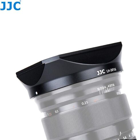 JJC Metal Bayonet Lens Hood for Fujinon XF16mmF2.8 R WR Lens, Fujinon XF 16mm F2.8 R WR Lens Hood, Fuji XF 16mm 2.8 Lens Hood, Compatible with FUJIFILM XF 16mm f/2.8 R WR Lens, Slide Design Hood Cap in Saudi Arabia