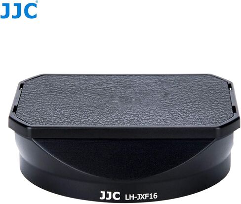 JJC Metal Bayonet Lens Hood for Fujinon XF16mmF2.8 R WR Lens, Fujinon XF 16mm F2.8 R WR Lens Hood, Fuji XF 16mm 2.8 Lens Hood, Compatible with FUJIFILM XF 16mm f/2.8 R WR Lens, Slide Design Hood Cap in Saudi Arabia
