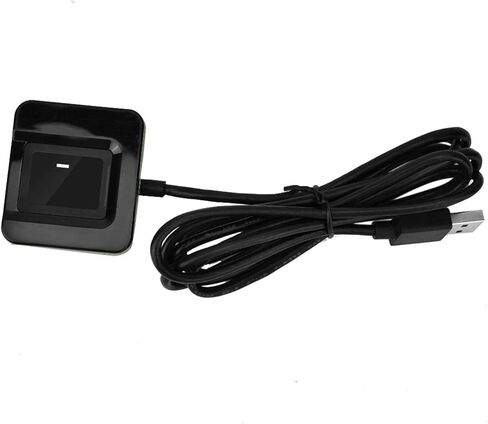 ديرور قارئ بصمات الاصابع بمنفذ USB، قارئ بصمات الاصابع البيومترية ونظام التحكم في الوصول للحضور للمنزل والمكتب، اسود in Kuwait