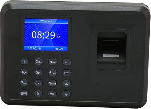 Fingerprint Time Clock, Biometric Fingerprint Machine, Employee Time Clock Recorder, Employee Checking in Recorder for Small Enterprises in Saudi Arabia