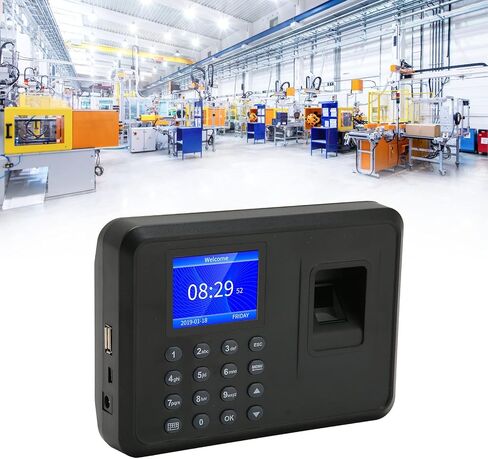 Fingerprint Time Clock, Biometric Fingerprint Machine, Employee Time Clock Recorder, Employee Checking in Recorder for Small Enterprises in Saudi Arabia