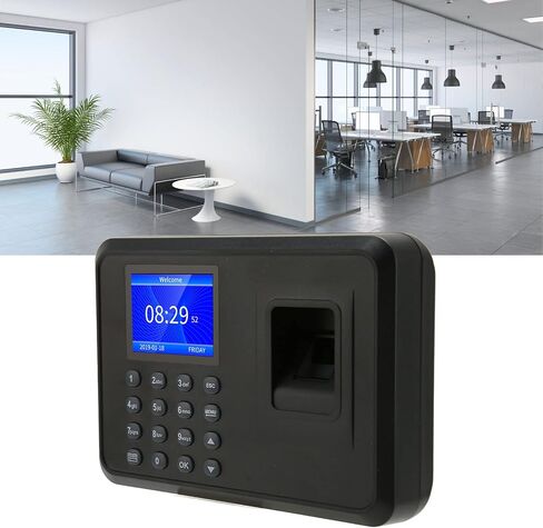 Fingerprint Time Clock, Biometric Fingerprint Machine, Employee Time Clock Recorder, Employee Checking in Recorder for Small Enterprises in Saudi Arabia