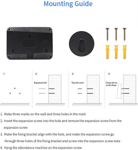 Fingerprint Time Clock, Biometric Fingerprint Machine, Employee Time Clock Recorder, Employee Checking in Recorder for Small Enterprises in Saudi Arabia