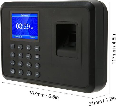 Fingerprint Time Clock, Biometric Fingerprint Machine, Employee Time Clock Recorder, Employee Checking in Recorder for Small Enterprises in Saudi Arabia