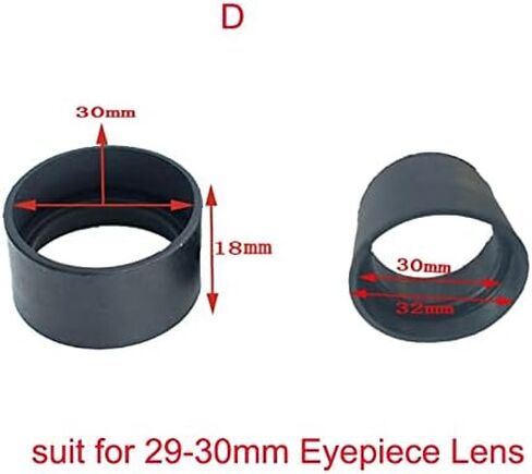 Microscope Kit 2PCS Various Biological Stereo Microscope Telescope Monocular Binoculars Use Rubber Eye Guards Microscope Lens Adapters (Color : A) in Kuwait