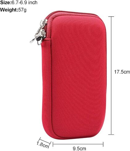 جراب هاتف خلوي من النيوبرين ناعم ومرن مقاوم للصدمات + جراب طويل حول الجسم لهاتف iPhone 12 Pro Max XS وSamsung Galaxy Note 20 Ultra A51 A72 LG V50 V40 ThinQ (أزرق داكن) in Kuwait