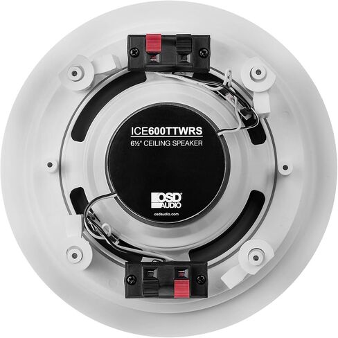 OSD Weatherproof 6.5" in-Ceiling Single Stereo - Dual Tweeter Speaker - ICE600TTWRS in Saudi Arabia