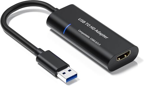 FLY KAN USB 3.0 to HDMI Adapter - 1080p (1920x1080) / Compact USB Type-A to HDMI Display Adapter Converter for External Graphics Video Card - Windows Only in Saudi Arabia