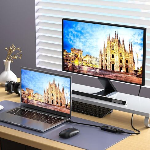 FLY KAN USB 3.0 to HDMI Adapter - 1080p (1920x1080) / Compact USB Type-A to HDMI Display Adapter Converter for External Graphics Video Card - Windows Only in Saudi Arabia