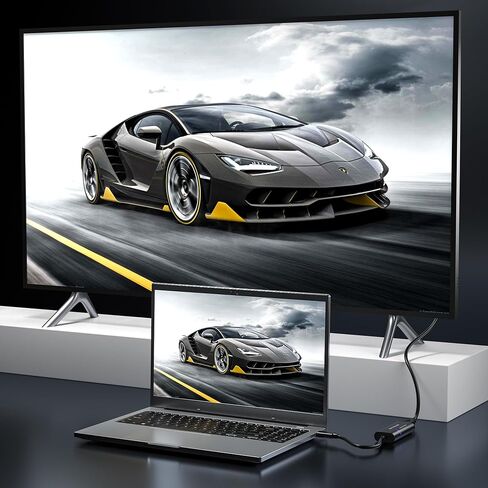 FLY KAN USB 3.0 to HDMI Adapter - 1080p (1920x1080) / Compact USB Type-A to HDMI Display Adapter Converter for External Graphics Video Card - Windows Only in Saudi Arabia