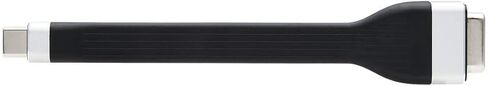 Tripp Lite USB-C to VGA Flat Cable, Flat USB C to VGA Apapter Cable (M/F), 1920 x 1200 60 Hz, Thunderbolt 3 Compatible, Black, 5 in (U444-F5N-VGA) in Kuwait