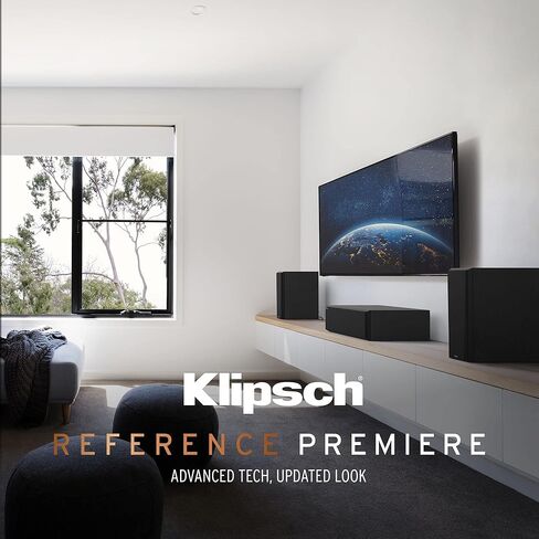 زوج مكبرات الصوت على رف الكتب Klipsch Reference Premiere RP-600M II مع قرن Tractrix الهجين الجديد كليًا الأكبر حجمًا 90 درجة × 90 درجة، ومكبرات صوت سيراميكية مقاس 6.5 بوصة لصوت المسرح المنزلي الديناميكي باللون الأبنوسي in Saudi Arabia