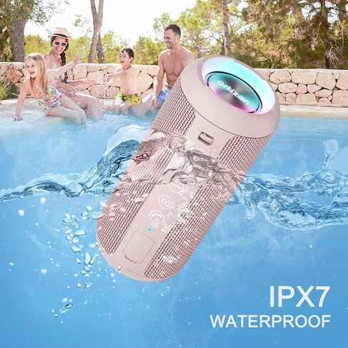 مكبرات صوت بلوتوث محمولة من أورتيزان، مكبر صوت لاسلكي مقاوم للماء IPX7 مع صوت ستيريو عالي 24 وات، مكبر صوت خارجي مع بلوتوث 5.3، باس عميق، أضواء RGB، اقتران مزدوج، وقت تشغيل 30 ساعة للمنزل والحفلات in Kuwait
