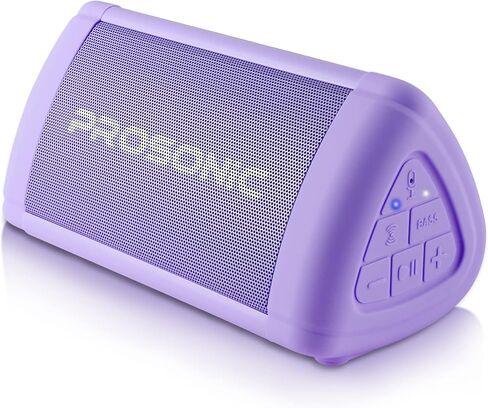 Prosonic BT3 Portable Wireless Bluetooth Speaker with 10W Stereo Sound & Bass Boost -Rich Sound & Intense Bass -Bluetooth 5.0 -Microphone -IPX5 - in & Outdoor Speaker (Purple) in Saudi Arabia