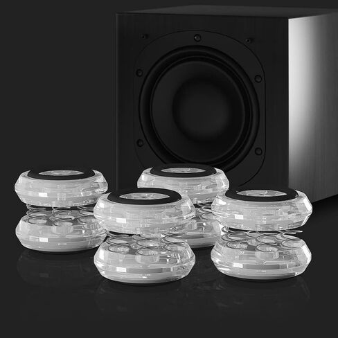 4 Piece Spring Isolation pad Shock Absorber pad Speaker Stand for HiFi amplifiers/Speakers/Turntables/Players Acoustic Isolators in Saudi Arabia