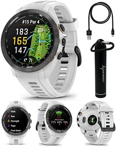 Wearable4U - Garmin Approach S12 Premium GPS Golf Watch, Black and All-in-One Golf Tools Bundle in Saudi Arabia