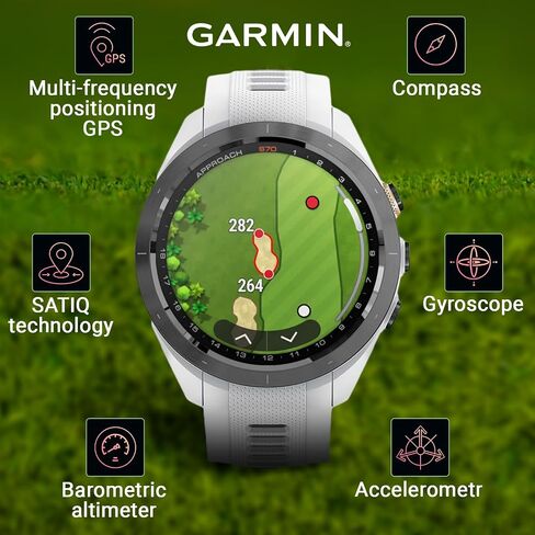 Wearable4U - Garmin Approach S12 Premium GPS Golf Watch, Black and All-in-One Golf Tools Bundle in Saudi Arabia