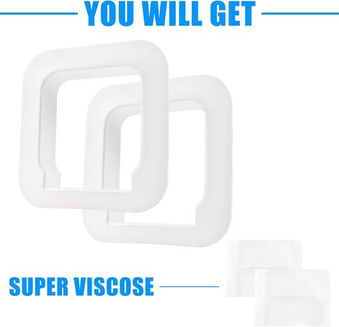 Upgraded 2 Pack Window Mount Compatible with Wyze Cam V3, Stick The Camera on Glass Wall,No Screws Adhesive Tape Mounting Bracket for Single Pane Glass Windows/Doors，White in Saudi Arabia