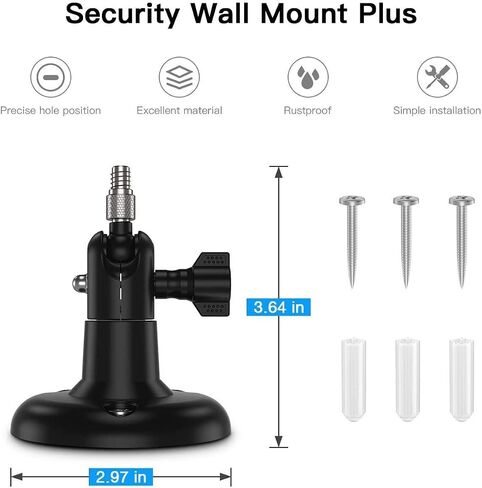 【Latest Version】 Adjustable Indoor/Outdoor Wall Mount for Arlo Essential/XL Gen 2/Pro/2/3/4/Arlo Pro 5s/Ultra/,eufyCam 2C/2C Pro, 2/2 Pro, 3C/S300, 3/S330,Wyze Cam Pan/V3 Camera (2Pack, White) in Kuwait