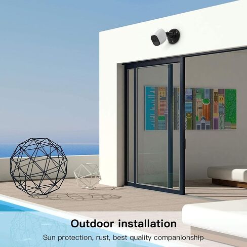 【Latest Version】 Adjustable Indoor/Outdoor Wall Mount for Arlo Essential/XL Gen 2/Pro/2/3/4/Arlo Pro 5s/Ultra/,eufyCam 2C/2C Pro, 2/2 Pro, 3C/S300, 3/S330,Wyze Cam Pan/V3 Camera (2Pack, White) in Kuwait