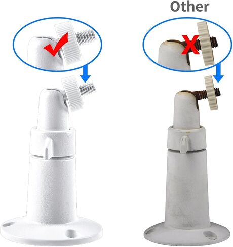 Security Camera Universal Mounting Bracket,Adjustable Indoor/Outdoor Security Wall Metal Bracket, Compatible with Arlo Pro/Pro 2/Pro 3/Pro 4/Ultra/Ultra 2, & with Ring Stick Up Cam Battery (2 Pack) in Saudi Arabia
