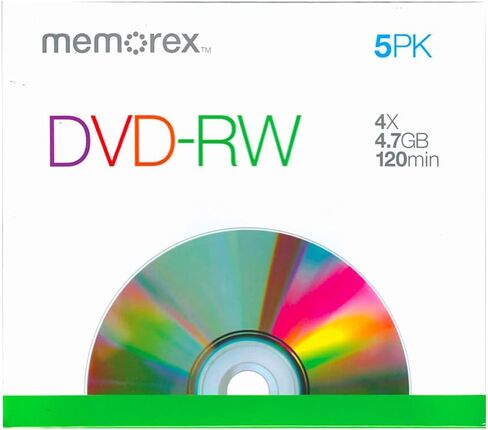وسائط Memorex 4x DVD-RW (5 عبوات) in Kuwait