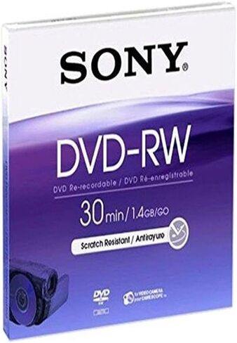 Sony 8cm DVD-RW with Hangtab - Single in Saudi Arabia