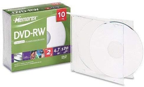 Memorex - 10-Pack 2x DVD-RW قرص دوار in Saudi Arabia