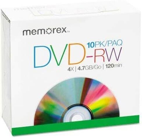 Memorex - 10-Pack 2x DVD-RW قرص دوار in Saudi Arabia